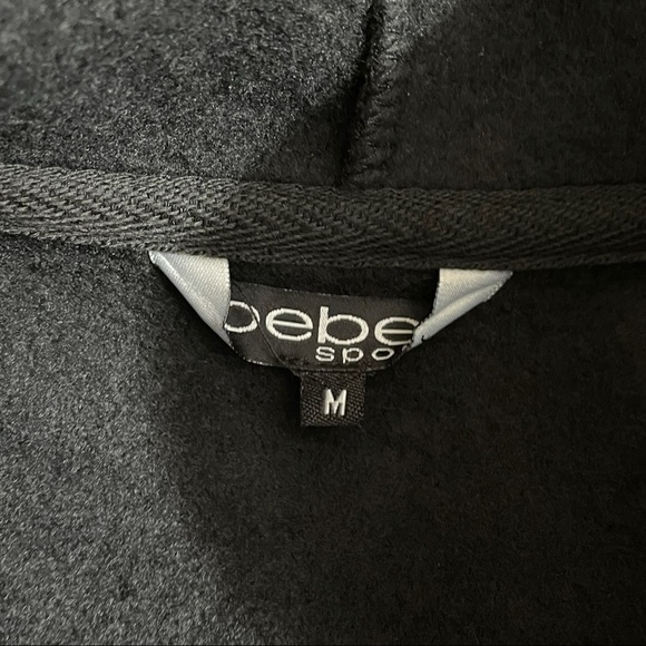 Bebe Sport black pullover hoodie, NWT, medium - Picture 6 of 7